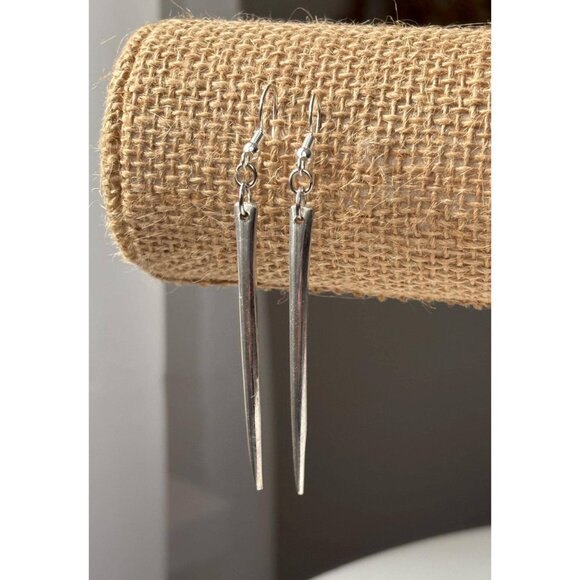 Handmade Fork Tine Earrings: Antique Silverware Jewelry - Picture 4 of 6